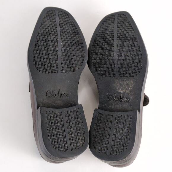Cole Haan Men\'s 8 Brown Leather Classic Penny‎ Loafers Square Apron Toe Beefroll main image 10